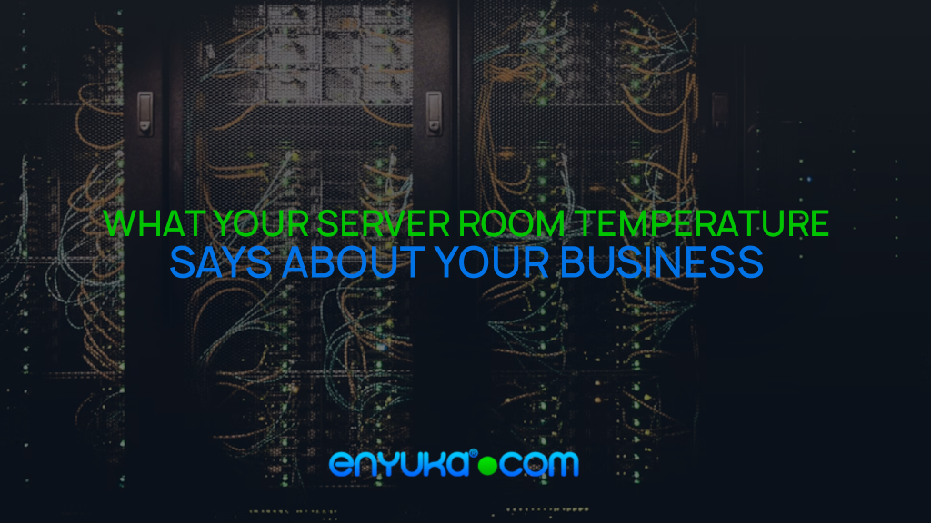 Server rack in a small business comms room